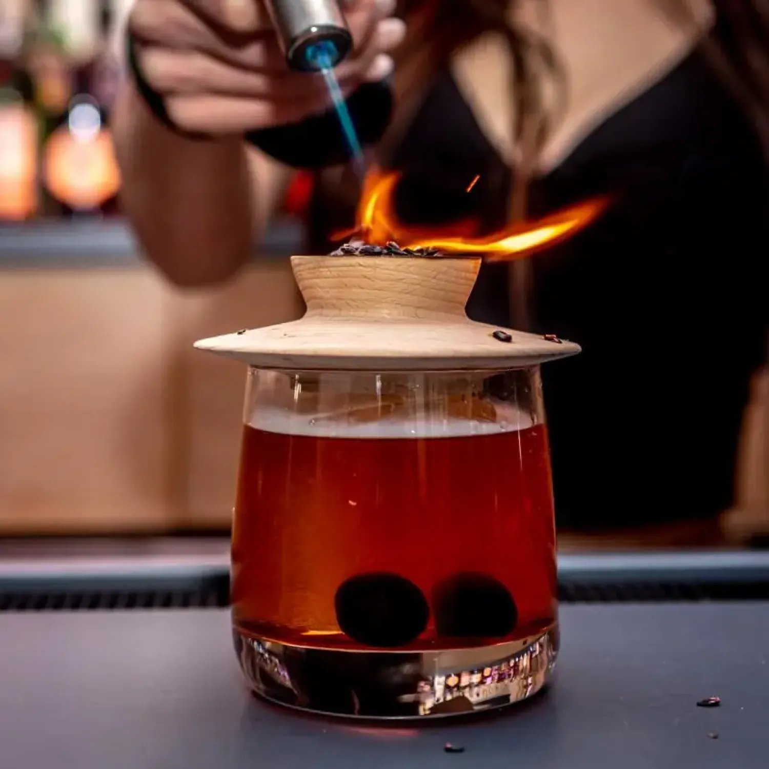 Smoked Old Fashioned. 