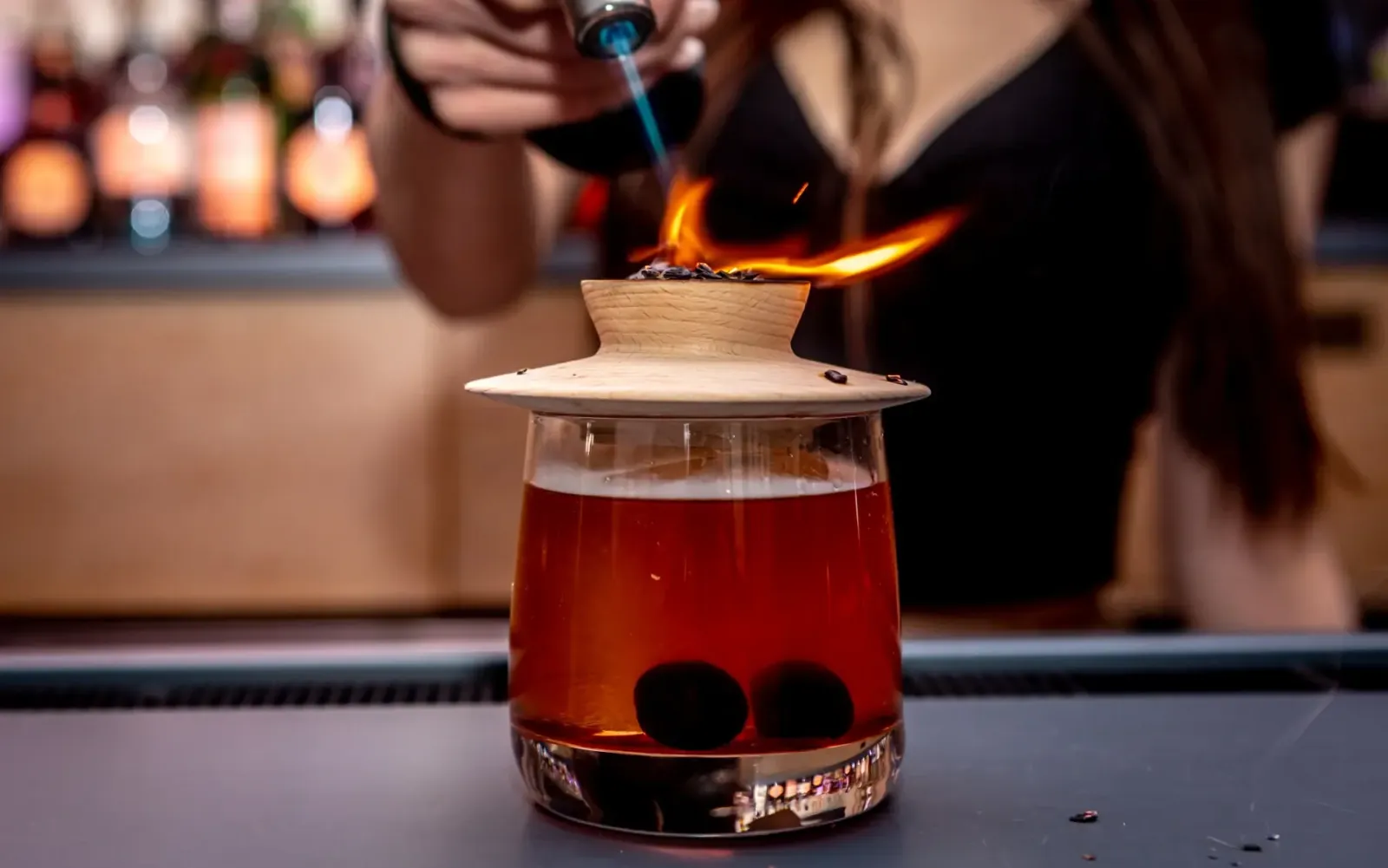 smoked old fashion