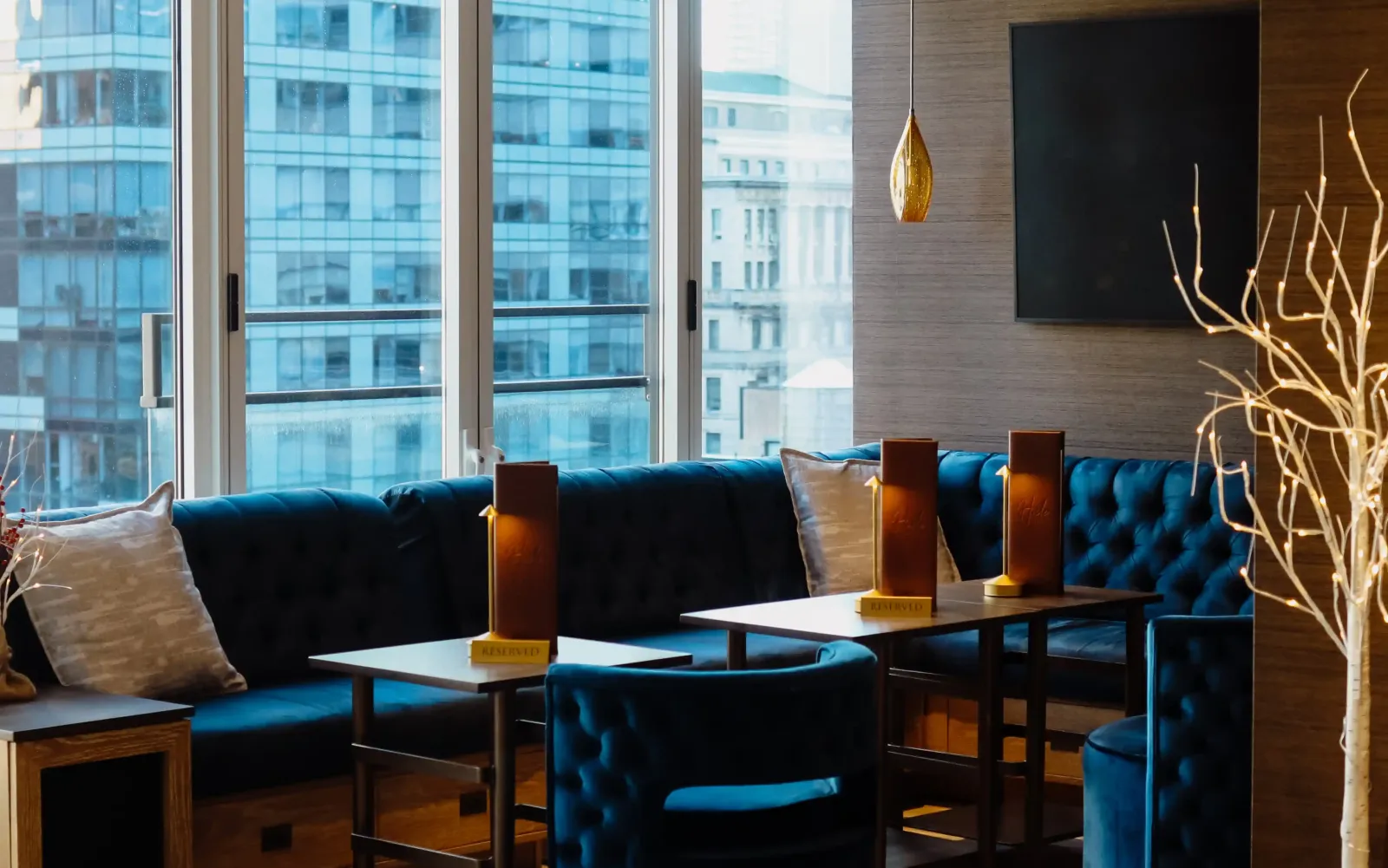 Blue couch
